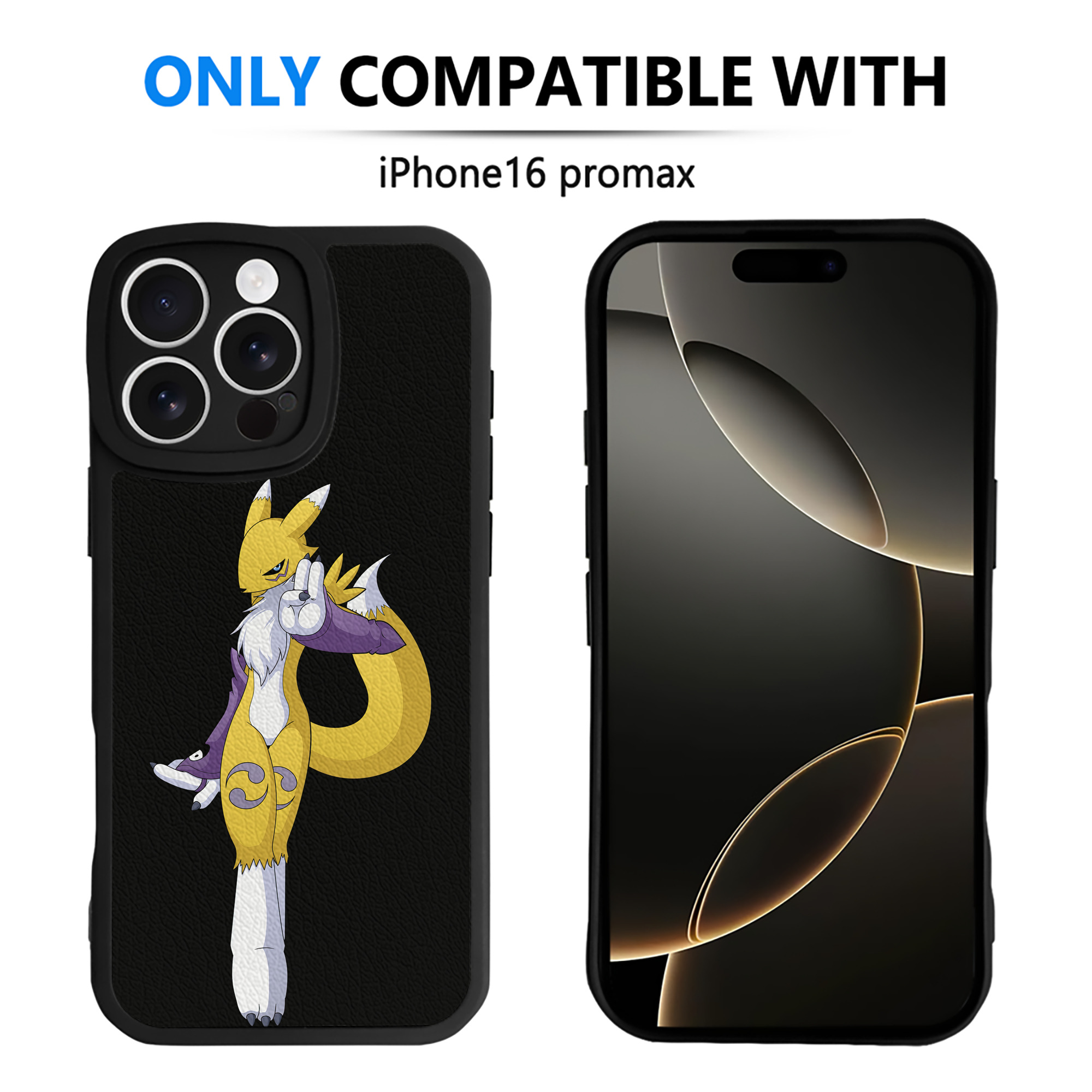 （画像用） Digimon デジタルモンスター/デジモン 【iPhone 16シリーズ対応】シリコンスマホケース（レザー調） 材質：シリコン
